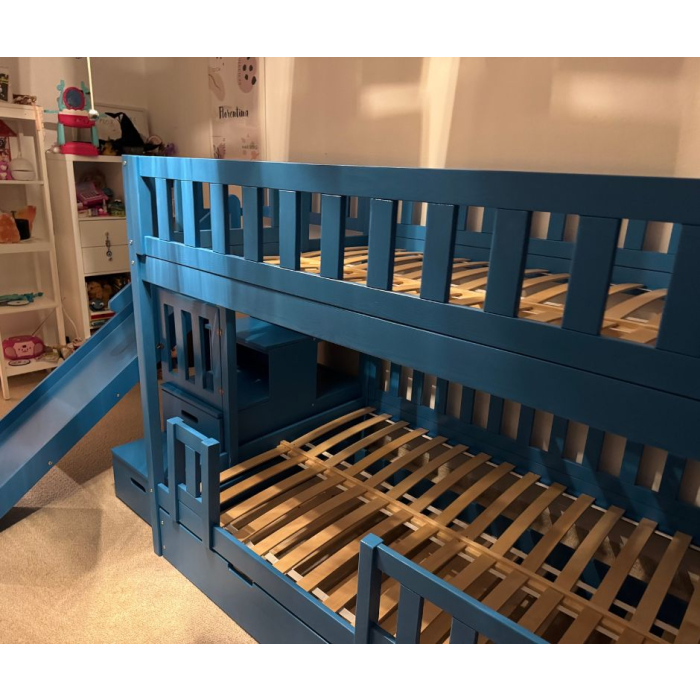 massief houten hoogslaper modern